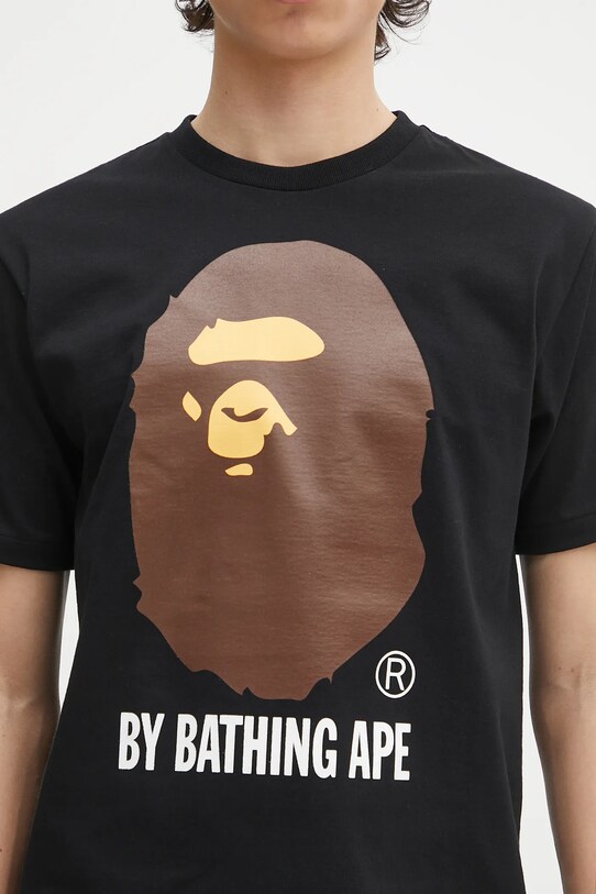 A Bathing Ape t-shirt bawełniany By Bathing Ape czarny 1L30110002