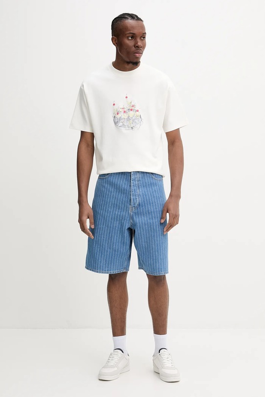 Drôle de Monsieur t-shirt in cotone Le T-Shirt Cocktails G.TS237.CO002.OW beige SS25