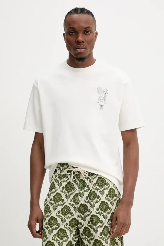 Drôle de Monsieur t-shirt in cotone Le T-Shirt Medicis Sport rilassato beige G.TS232.CO002.OW