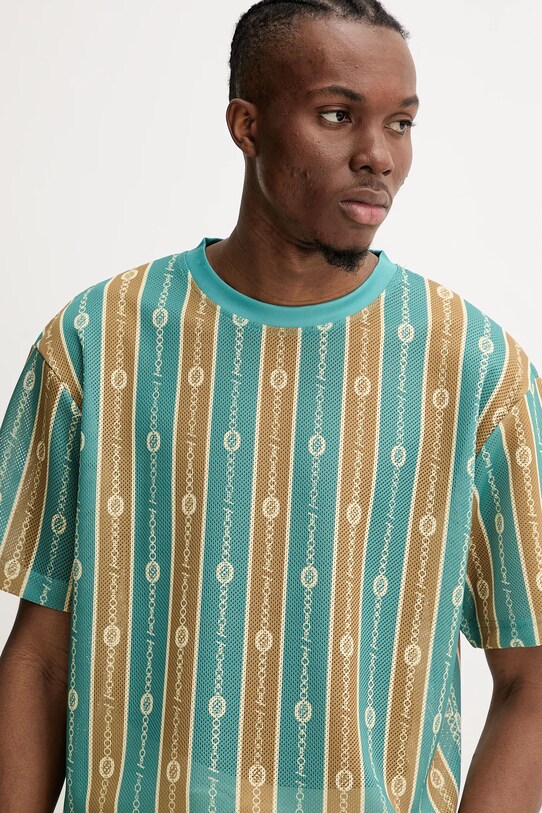 Tričko Drôle de Monsieur Le T-Shirt Mesh tyrkysová G.TS252.PL162.EM