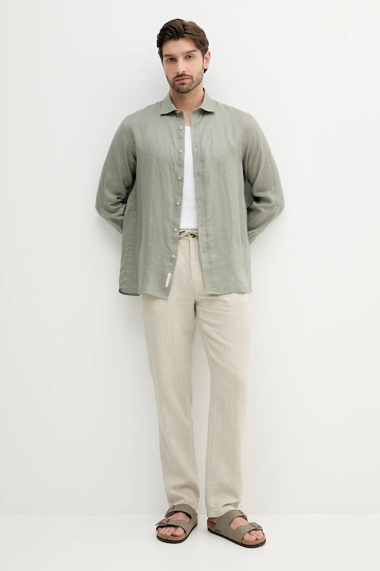 United Colors of Benetton top din bumbac 3JKF2H002 alb SS25