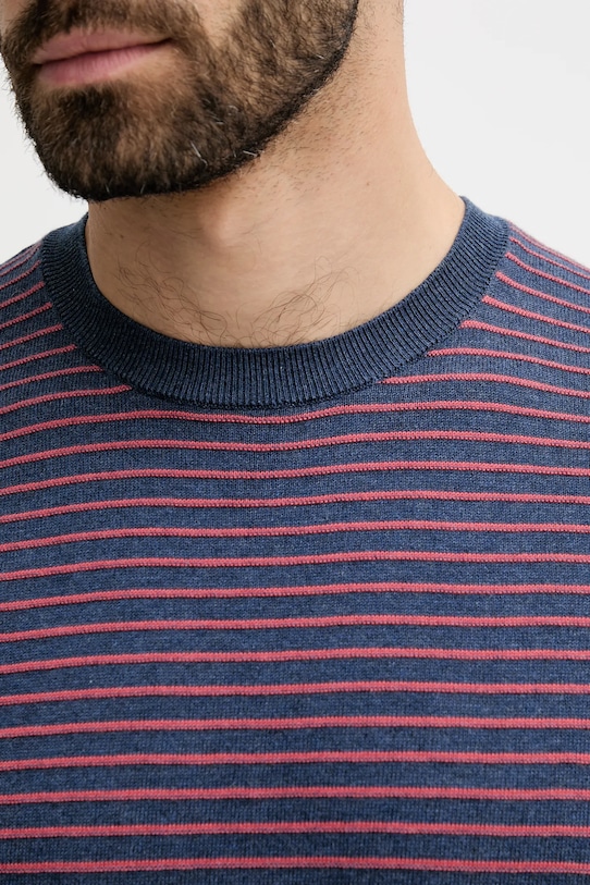 United Colors of Benetton t-shirt bawełniany 1195K109V granatowy