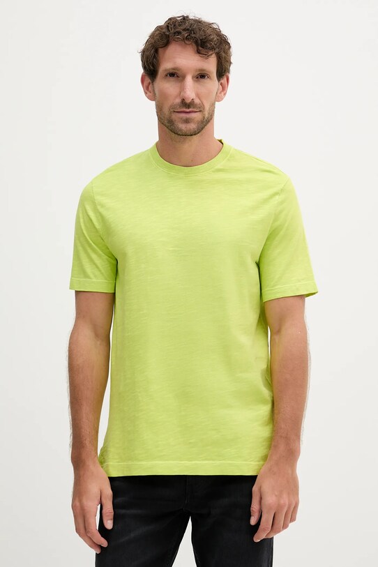 United Colors of Benetton t-shirt bawełniany bawełna zielony 36JGU105U