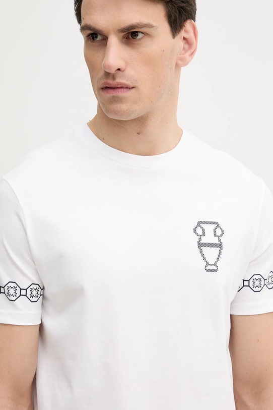 United Colors of Benetton tricou din bumbac alb 3BL0U10AF