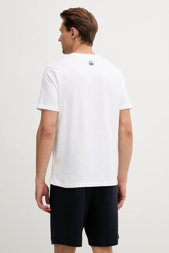 Îmbrăcăminte United Colors of Benetton tricou din bumbac 3BL0U10AF alb