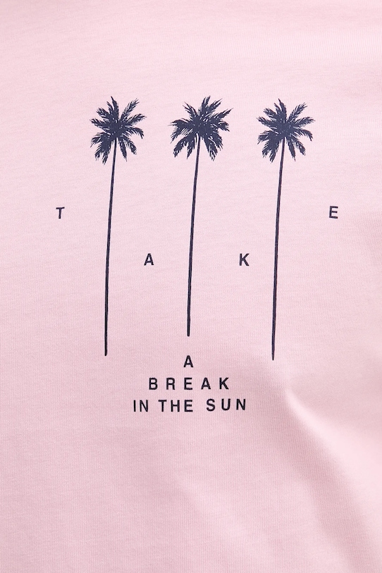 Oblečenie Bavlnené tričko United Colors of Benetton 3BL0U10AF ružová