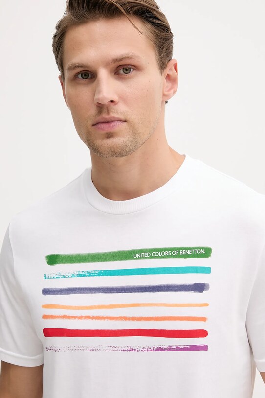 Abbigliamento United Colors of Benetton t-shirt in cotone 3BL0U10AG bianco