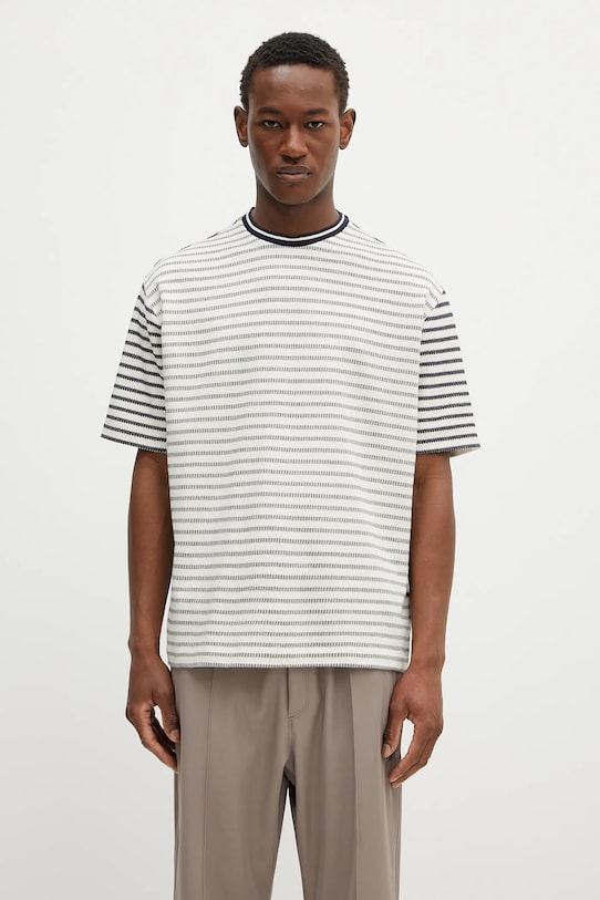 Хлопковая футболка Paul Smith узор тёмно-синий M1R.110Y.P02657