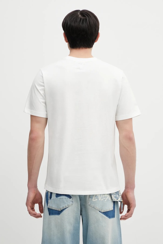 Îmbrăcăminte Evisu tricou din bumbac Logo EMB SS 2ESHTM5TS1137 alb