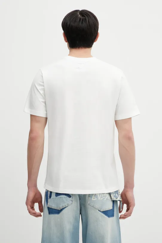 Oblečení Bavlněné tričko Evisu Logo EMB SS 2ESHTM5TS1137 bílá