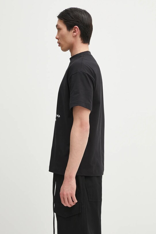 Памучна тениска Palm Angels Bear In Mind Reg PMAA001S25JER0051060 черен SS25