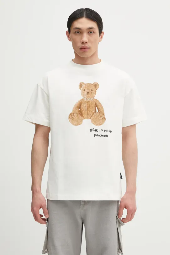 Bavlněné tričko Palm Angels Bear In Mind Reg