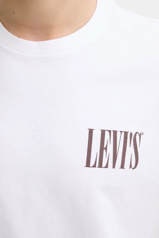 Bavlnené tričko Levi's SS RELAXED FIT TEE 16143.1996 biela
