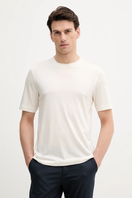 Sisley tricou uni bej 361VS104K