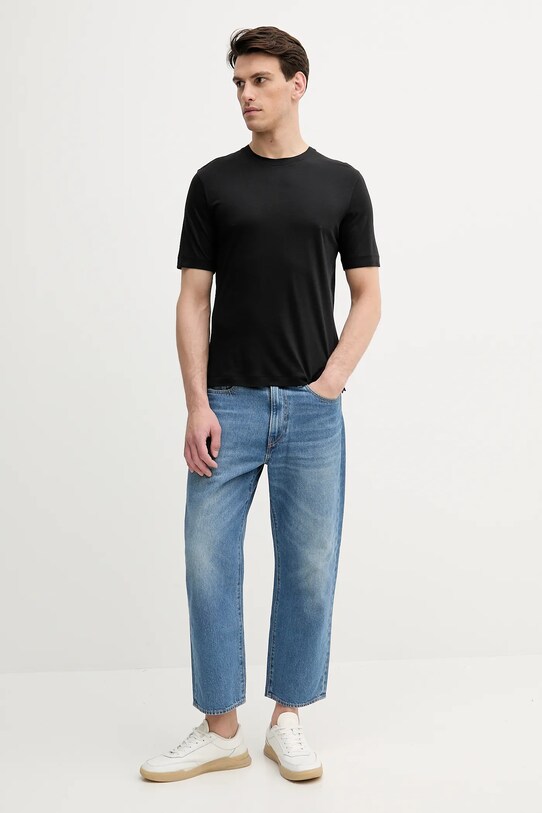 Sisley tricou 361VS104K negru SS25