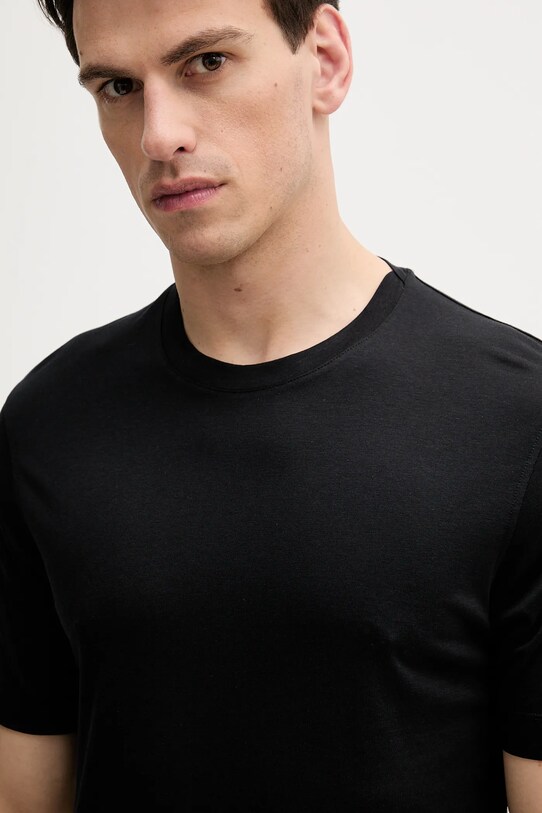 Sisley tricou negru 361VS104K