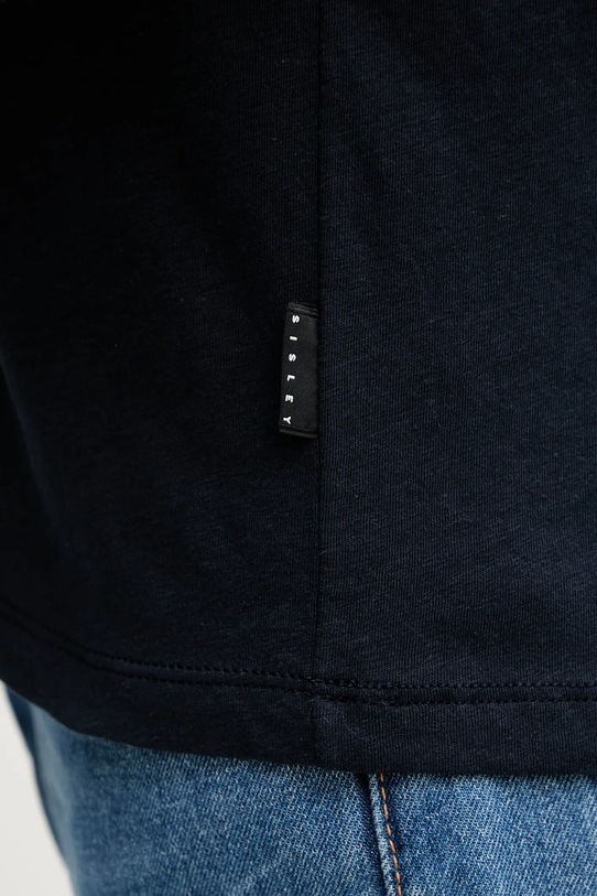 Sisley tricou din amestec de in 3D8FS104L bleumarin