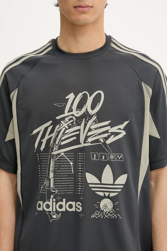 Μπλουζάκι adidas Originals x 100T T T γκρί JM3259