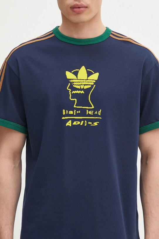 adidas Originals t-shirt in cotone x Brain Dead Dead blu navy JN2412