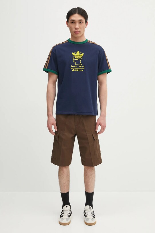 adidas Originals t-shirt in cotone x Brain Dead Dead JN2412 blu navy
