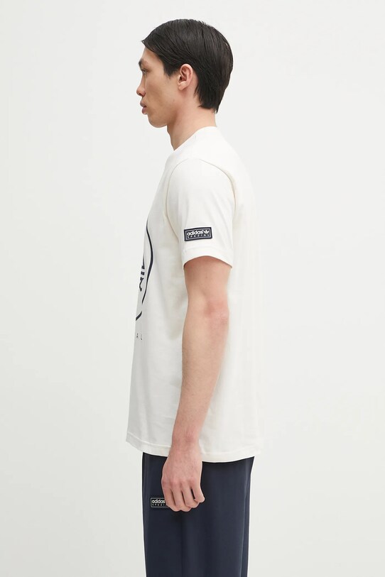 Bavlněné tričko adidas Originals x SPZL MOD Tee JN5441 béžová SS25