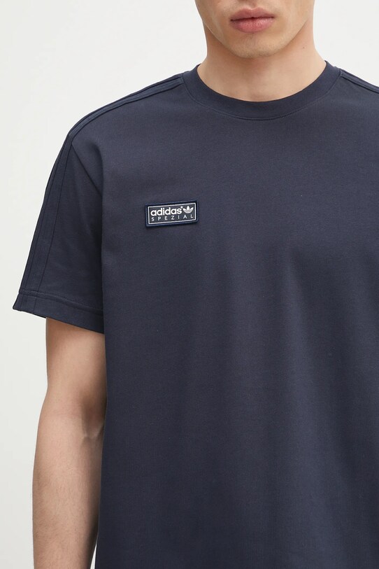 Bavlněné tričko adidas Originals x SPZL Brockhall námořnická modř JY0584