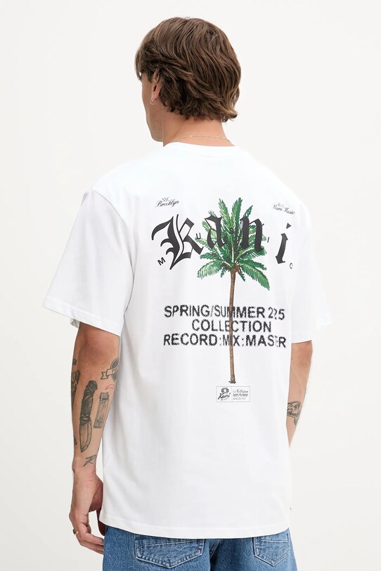 Karl Kani t-shirt bawełniany nadruk biały PD00005330
