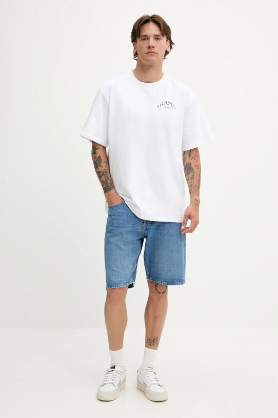 Karl Kani t-shirt bawełniany PD00005330 biały SS25