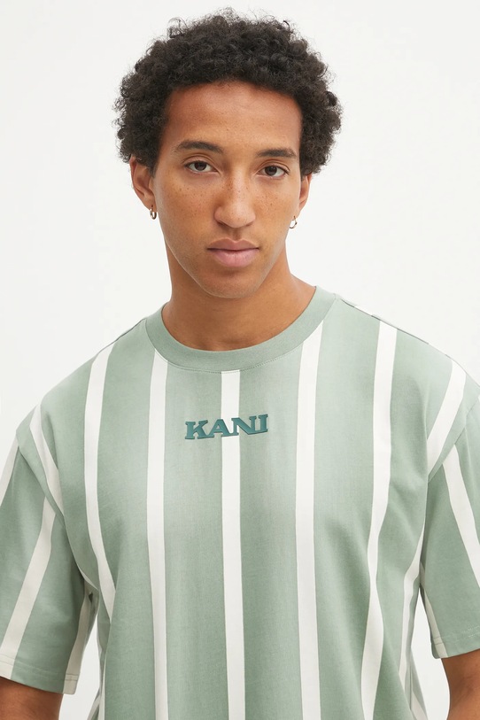 Karl Kani t-shirt bawełniany zielony PD00005338