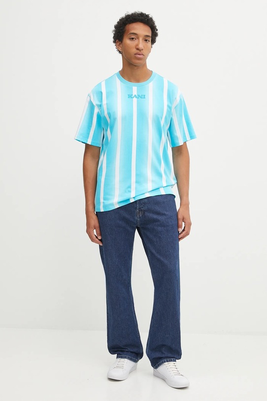 Karl Kani t-shirt bawełniany PD00005339 niebieski SS25