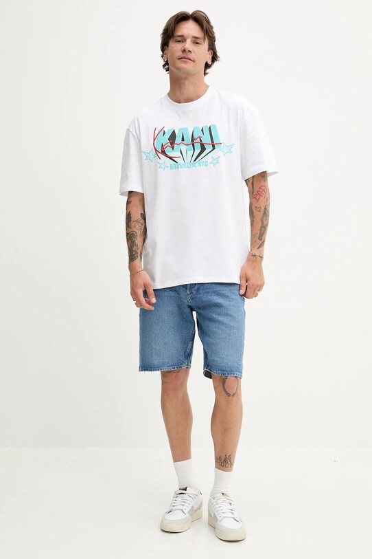 Karl Kani t-shirt bawełniany PD00005354 biały SS25