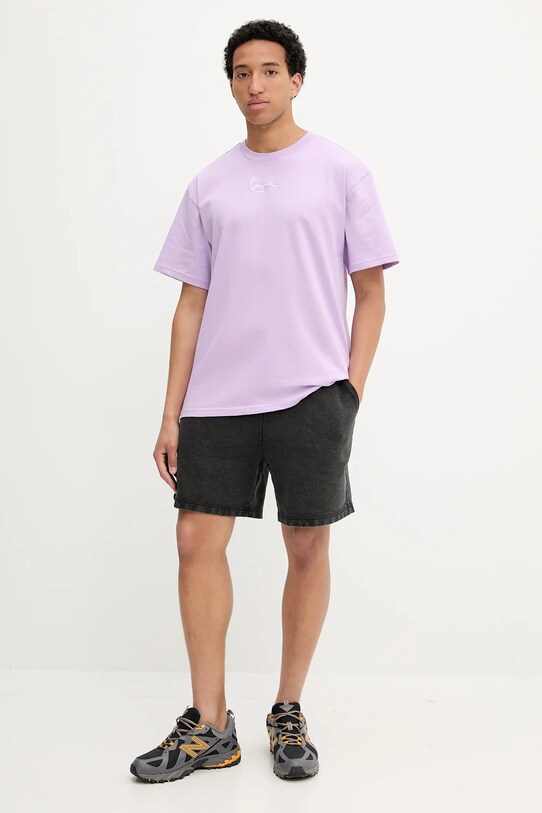 Karl Kani t-shirt bawełniany PD00005361 fioletowy SS25