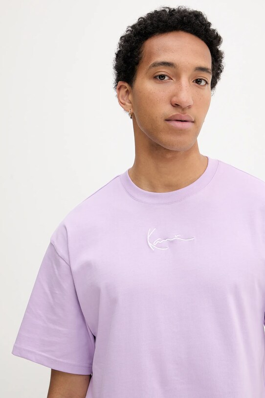 Karl Kani t-shirt bawełniany fioletowy PD00005361
