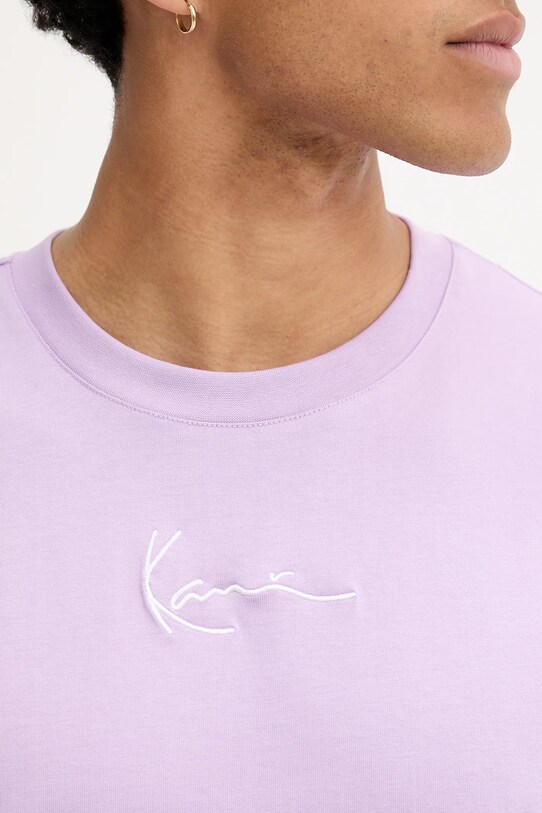 Karl Kani t-shirt bawełniany PD00005361 fioletowy
