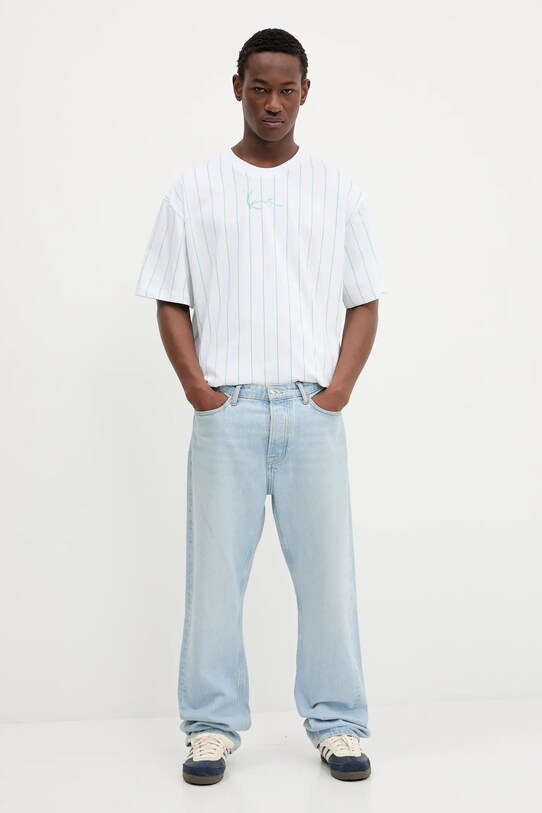 Karl Kani tricou din bumbac PD00005363 alb SS25