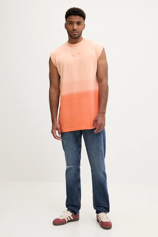 Karl Kani tricou din bumbac PD00005365 portocaliu SS25