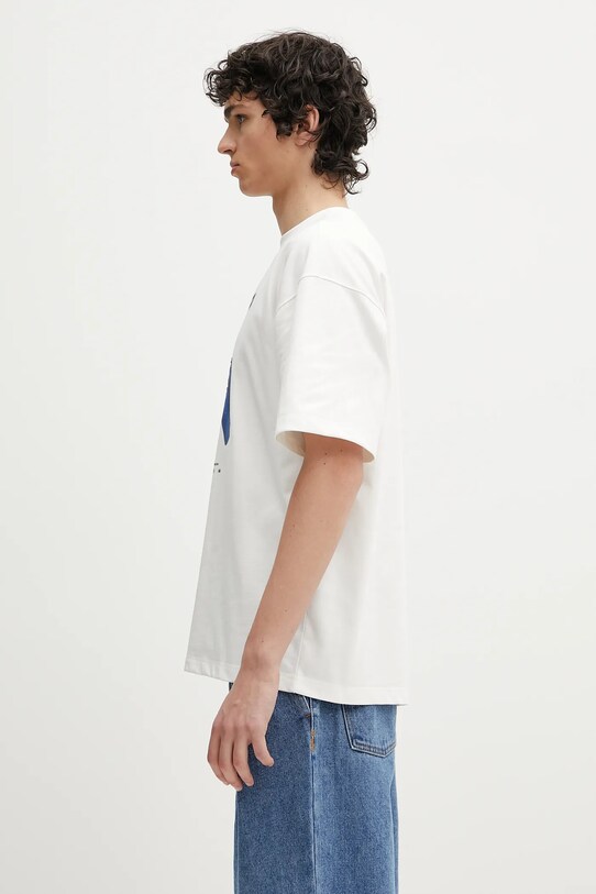 Ader Error tricou Apparel-Top BO01SSTS0114OW alb SS25
