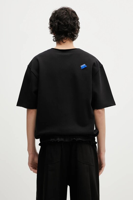 Odzież Ader Error t-shirt bawełniany Apparel-Top BO01SSSW0201BK czarny