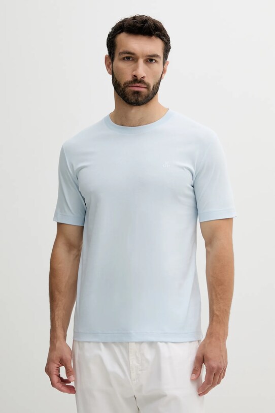 Marc O'Polo t-shirt bawełniany 524201251054 niebieski SS25