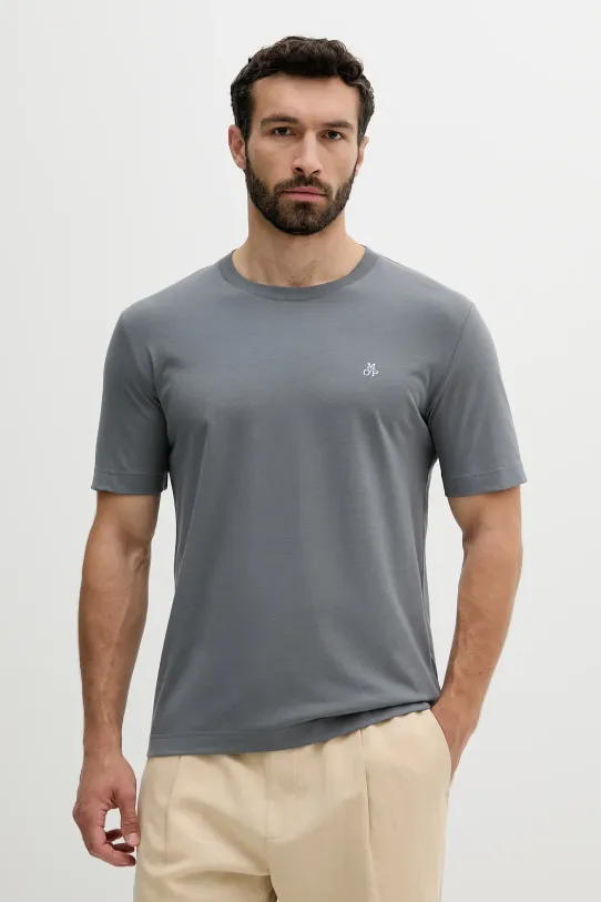 Marc O'Polo t-shirt bawełniany bawełna szary 524201251054