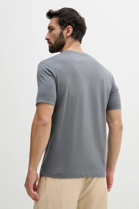Pamučna majica Marc O'Polo 524201251054 siva SS25