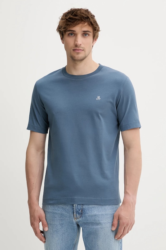 Marc O'Polo t-shirt bawełniany bawełna niebieski 524201251054