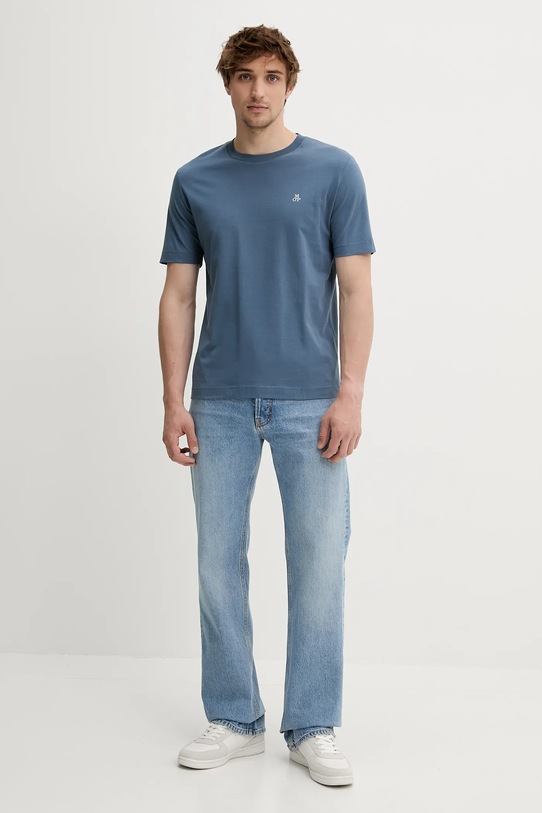 Бавовняна футболка Marc O'Polo 524201251054 блакитний SS25