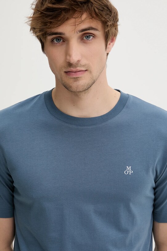 Marc O'Polo t-shirt bawełniany niebieski 524201251054