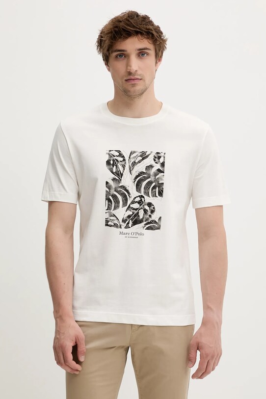 Marc O'Polo tricou print bej 524201251246