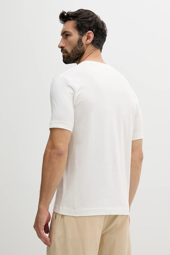 Βαμβακερό μπλουζάκι Marc O'Polo 524201251298 μπεζ SS25