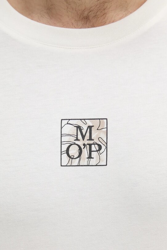 Marc O'Polo t-shirt bawełniany beżowy 524201251298