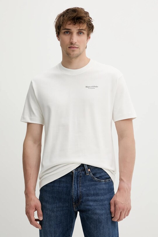 Одяг Бавовняна футболка Marc O'Polo 524206451300 бежевий