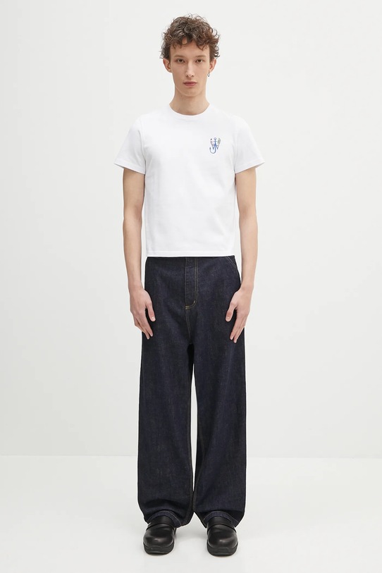 JW Anderson tricou din bumbac Anchor Embroidery Back Print JT0269.PG1510.001