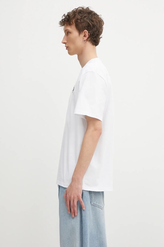 Pamučna majica JW Anderson Anchor Embroidery JT0257.PG1510.001 bijela SS25